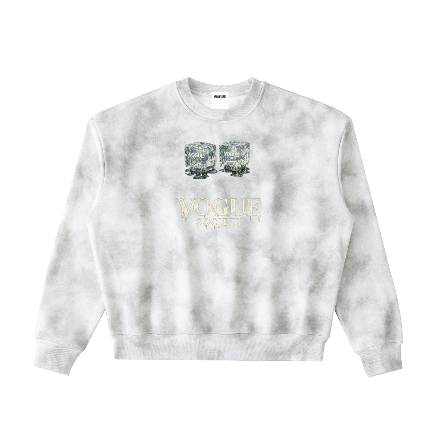 Dirty Washed Boxy Fleeced Sweatshirt