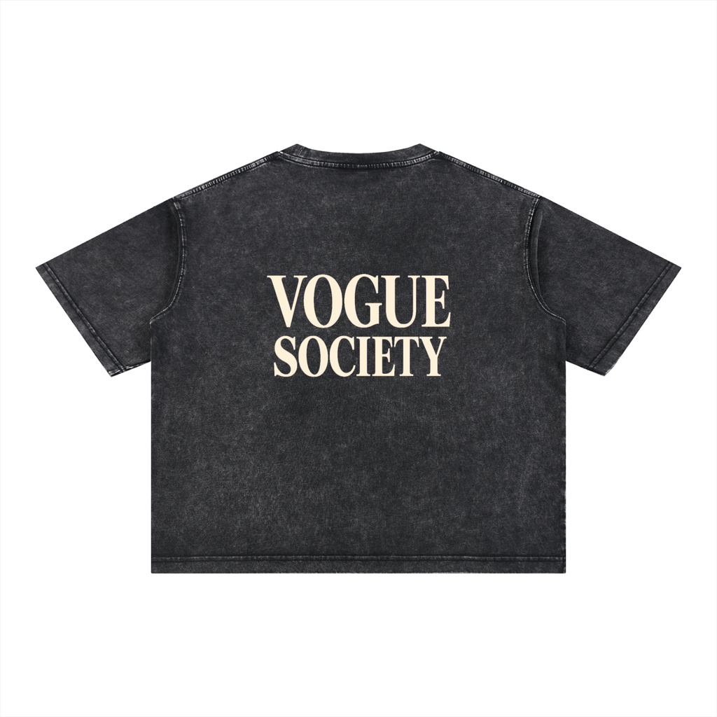 Mineral Wash Boxy Cotton T-Shirt