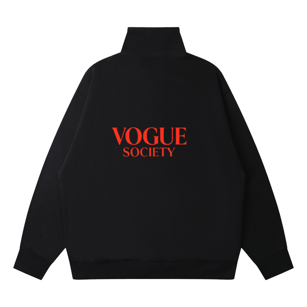 Quarter-Zip Drop Shoulder Sweatshirt