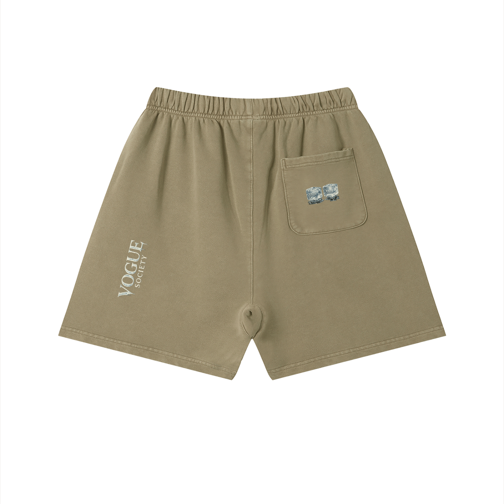 Unisex Vintage Wash Cotton Shorts