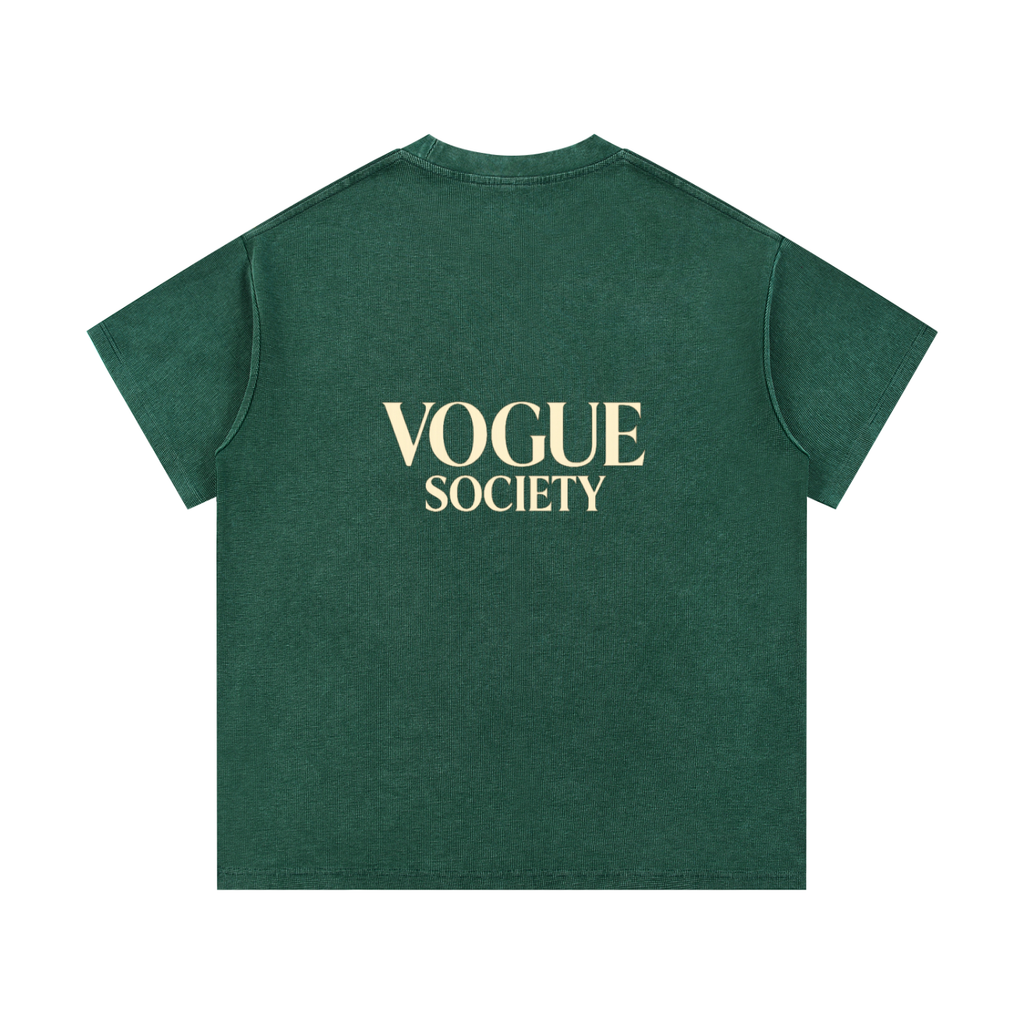 Mineral Wash Waffle Knit T-Shirt