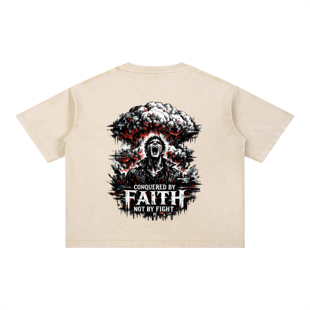 Mineral Wash Boxy Cotton T-Shirt