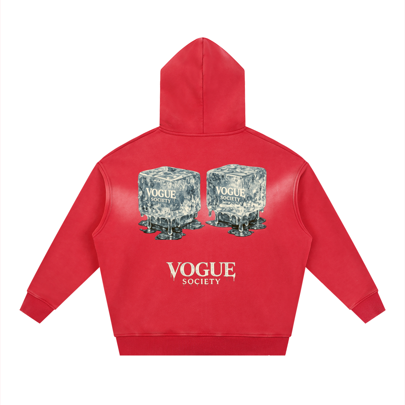 Sunfade Two-way Zipper Boxy Fleece Hoodie
