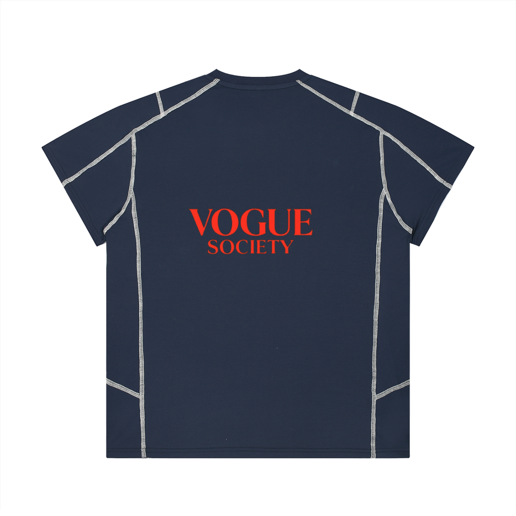 Unisex Contrast Stitch  Regular Fit T-Shirt