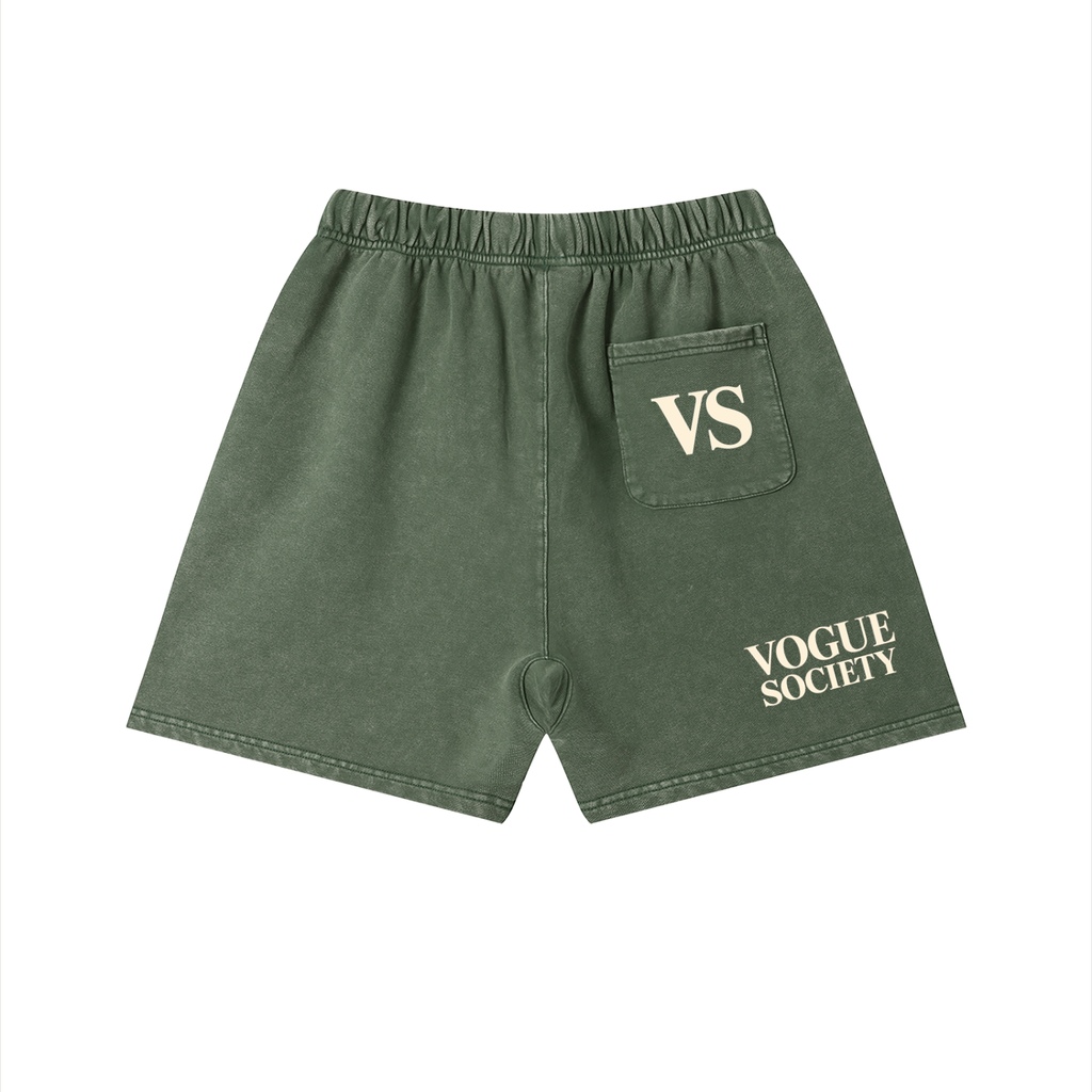 Unisex Vintage Wash Cotton Shorts