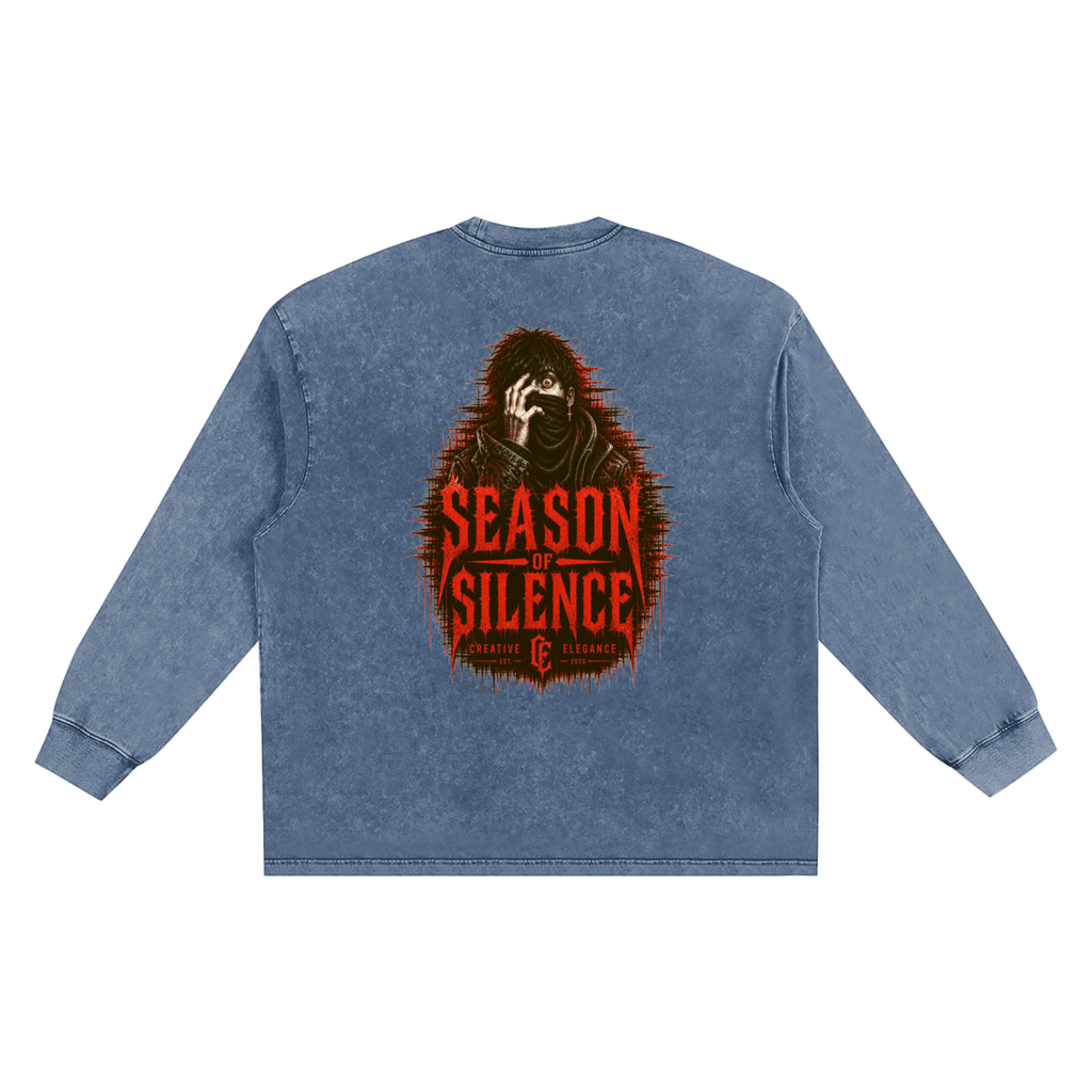 Snow Washed Frayed Edge T-Shirt