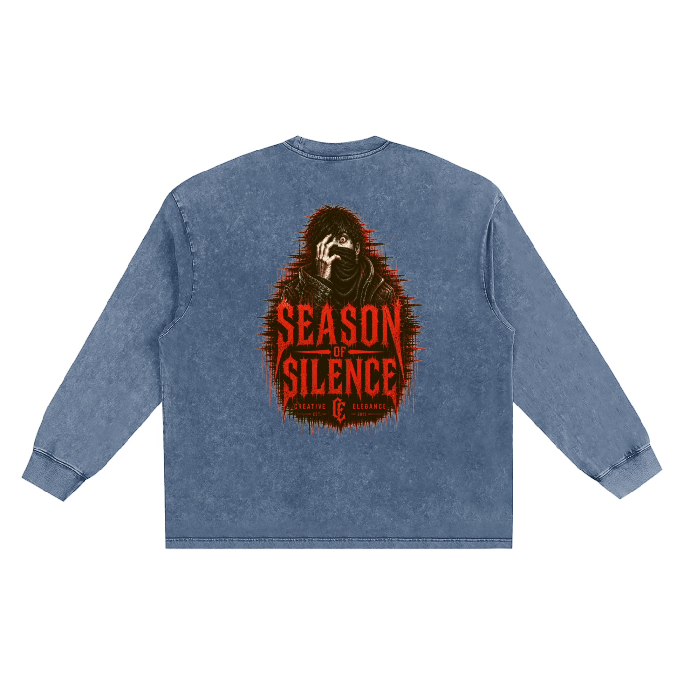 Snow Washed Frayed Edge T-Shirt