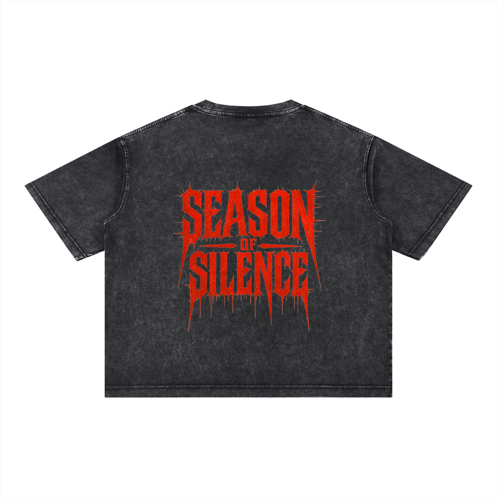 Mineral Wash Boxy Cotton T-Shirt