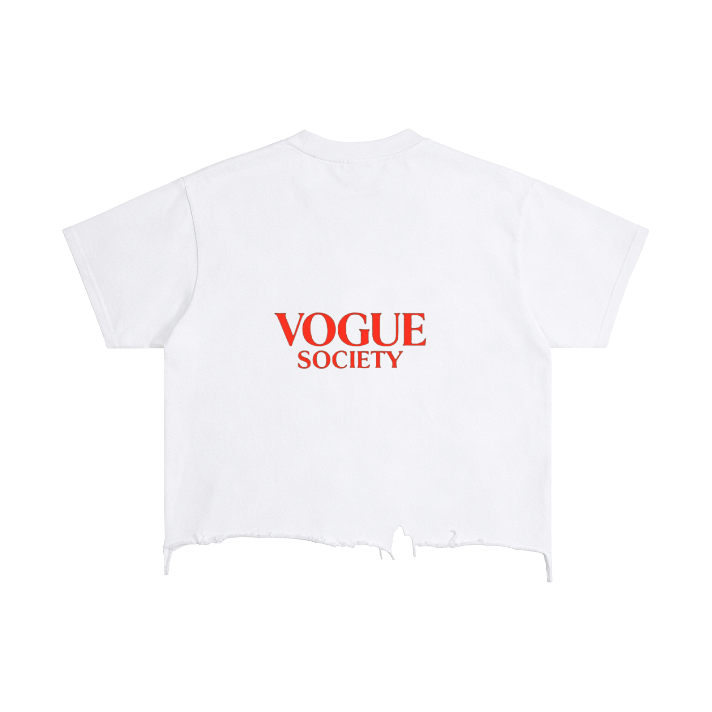 Vintage Wash Boxy Distressed Hem T-Shirt