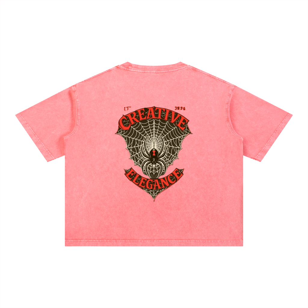 Mineral Wash Boxy Cotton T-Shirt