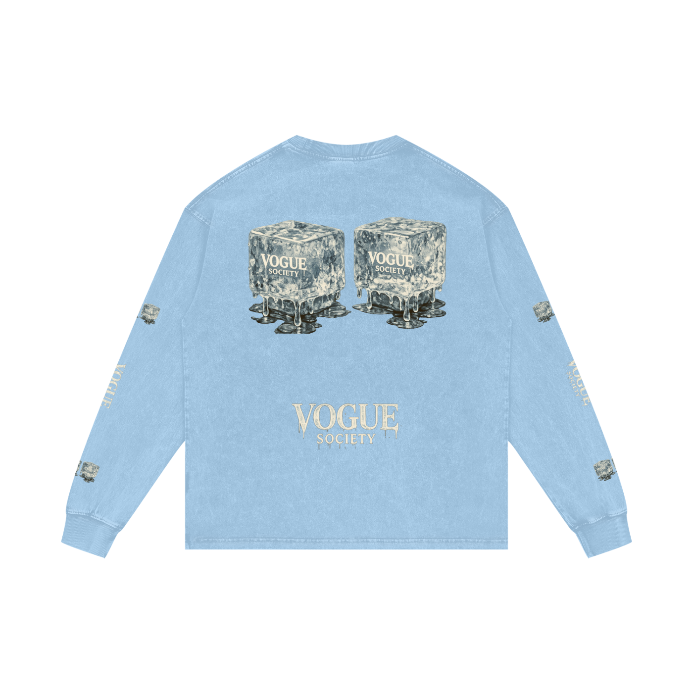 Acid Wash Oversize Long Sleeve T-Shirt