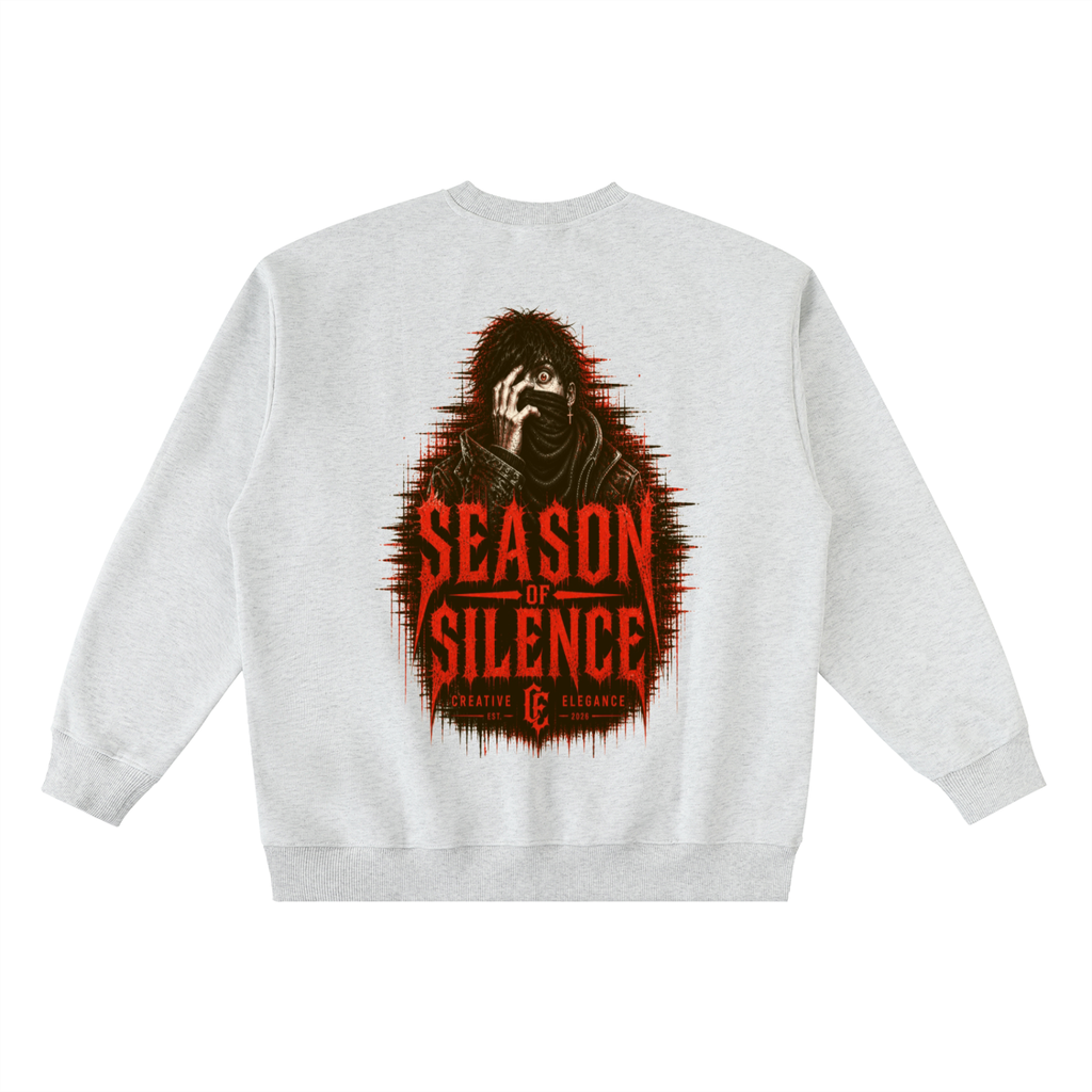 Oversized Crewneck Taped Sweatshirt