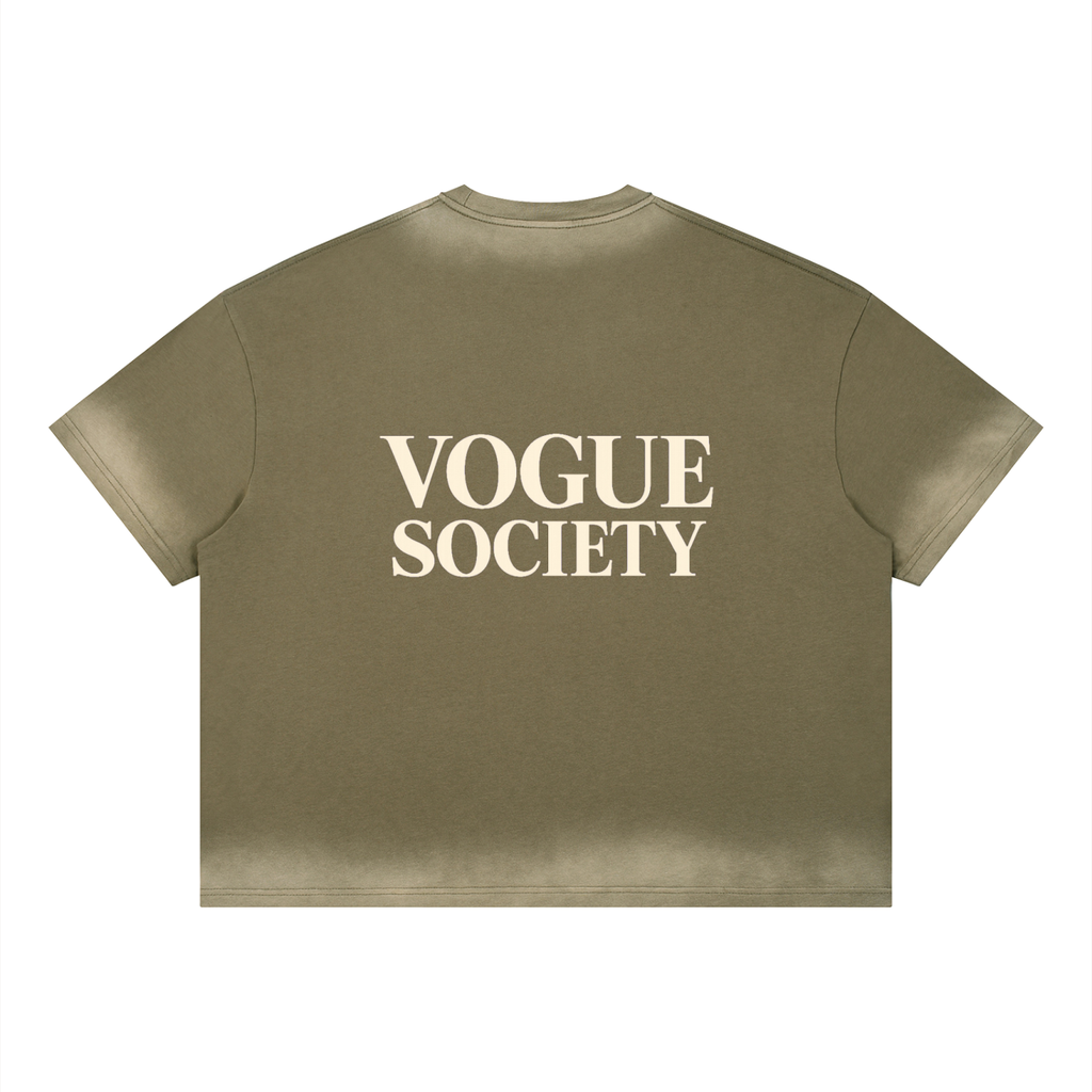 Unisex Boxy Sunfade Vintage Wash T-Shirt
