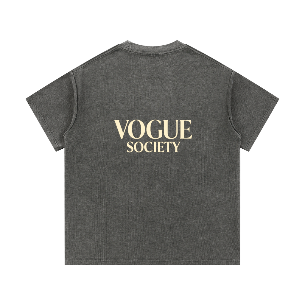 Mineral Wash Waffle Knit T-Shirt