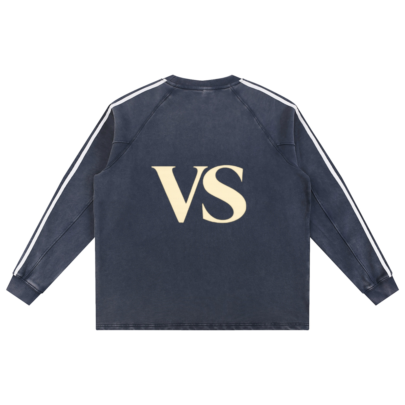 Snow Washed Contrast Tape Sweatshirt