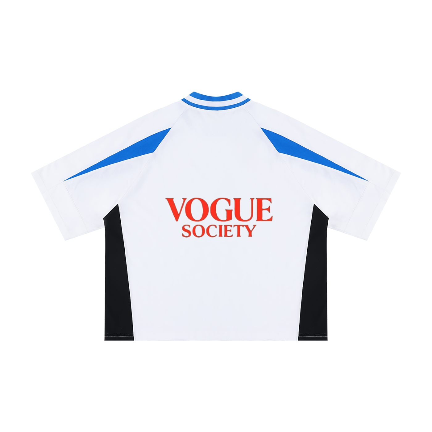 Unisex Oversized Color Block V-Neck T-Shirt
