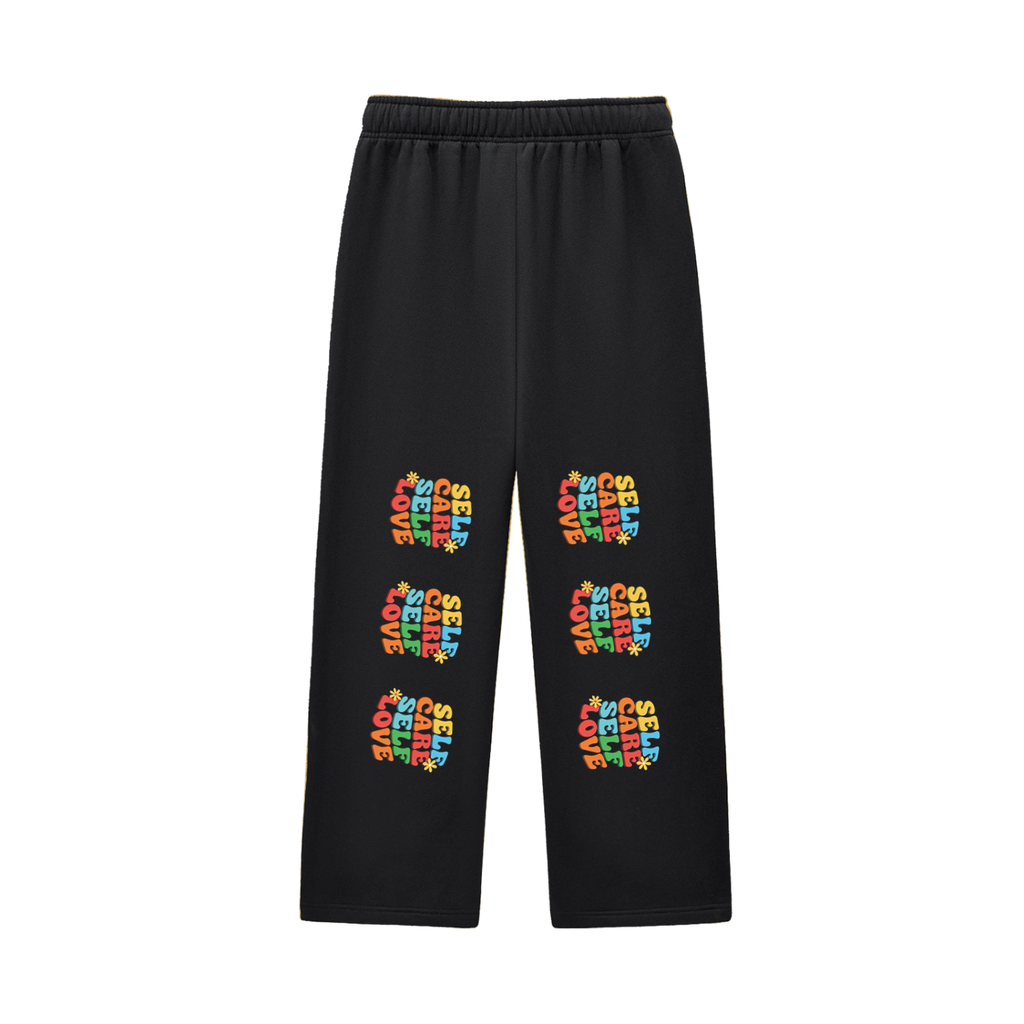 Contrast-Stitched Fleece Sweatpants