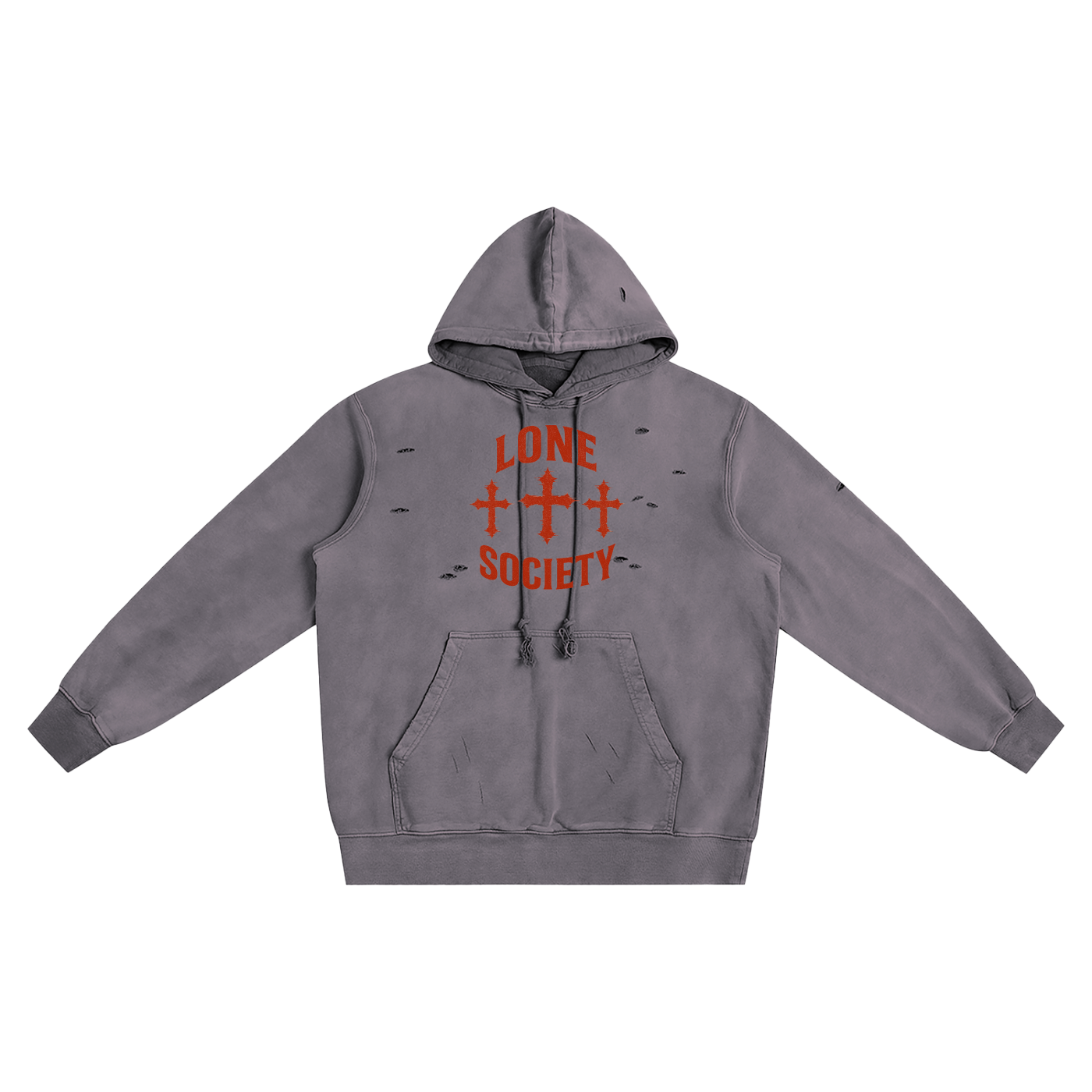 Distressed Vintage Wash Hoodie