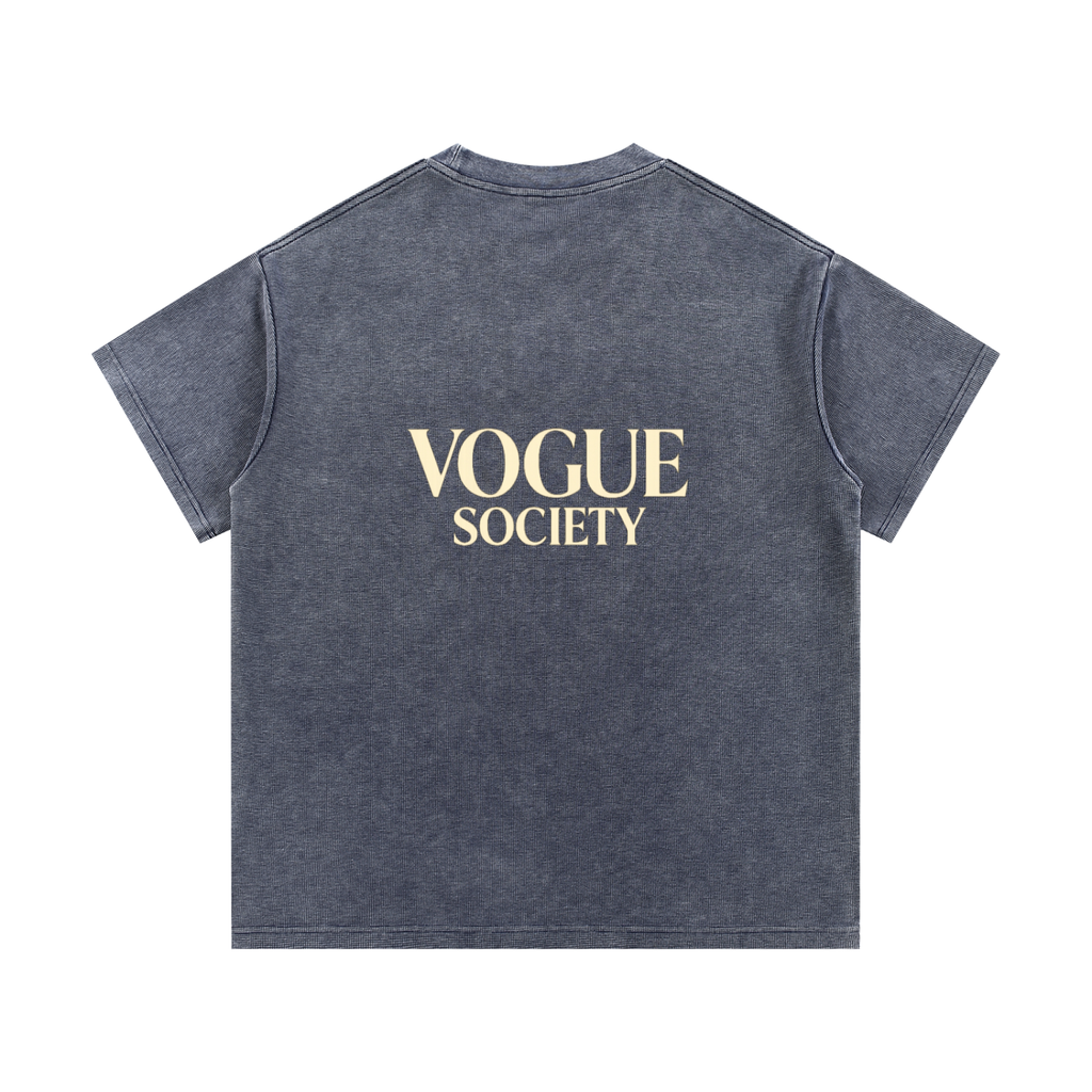 Mineral Wash Waffle Knit T-Shirt