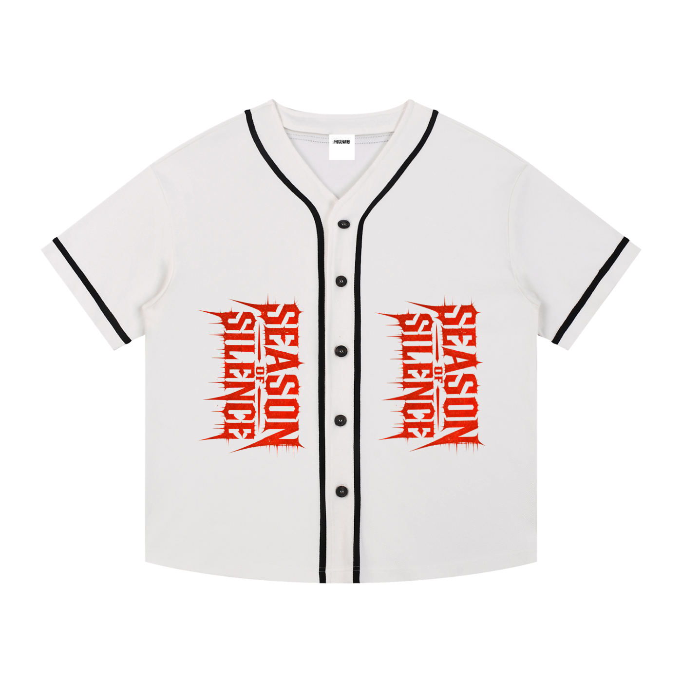 Contrast Piped Button-Up Jersey