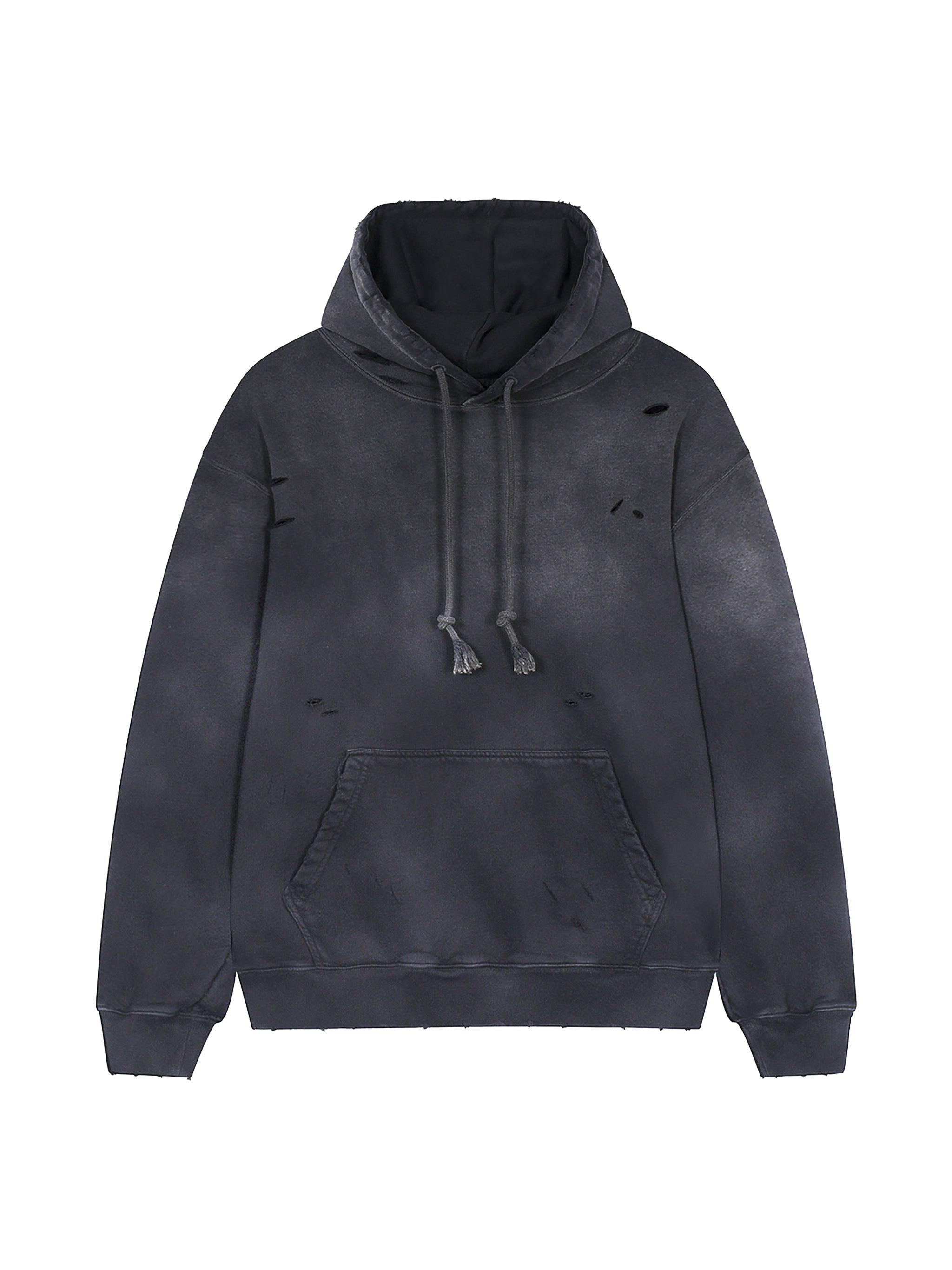 Distressed Vintage Wash Hoodie