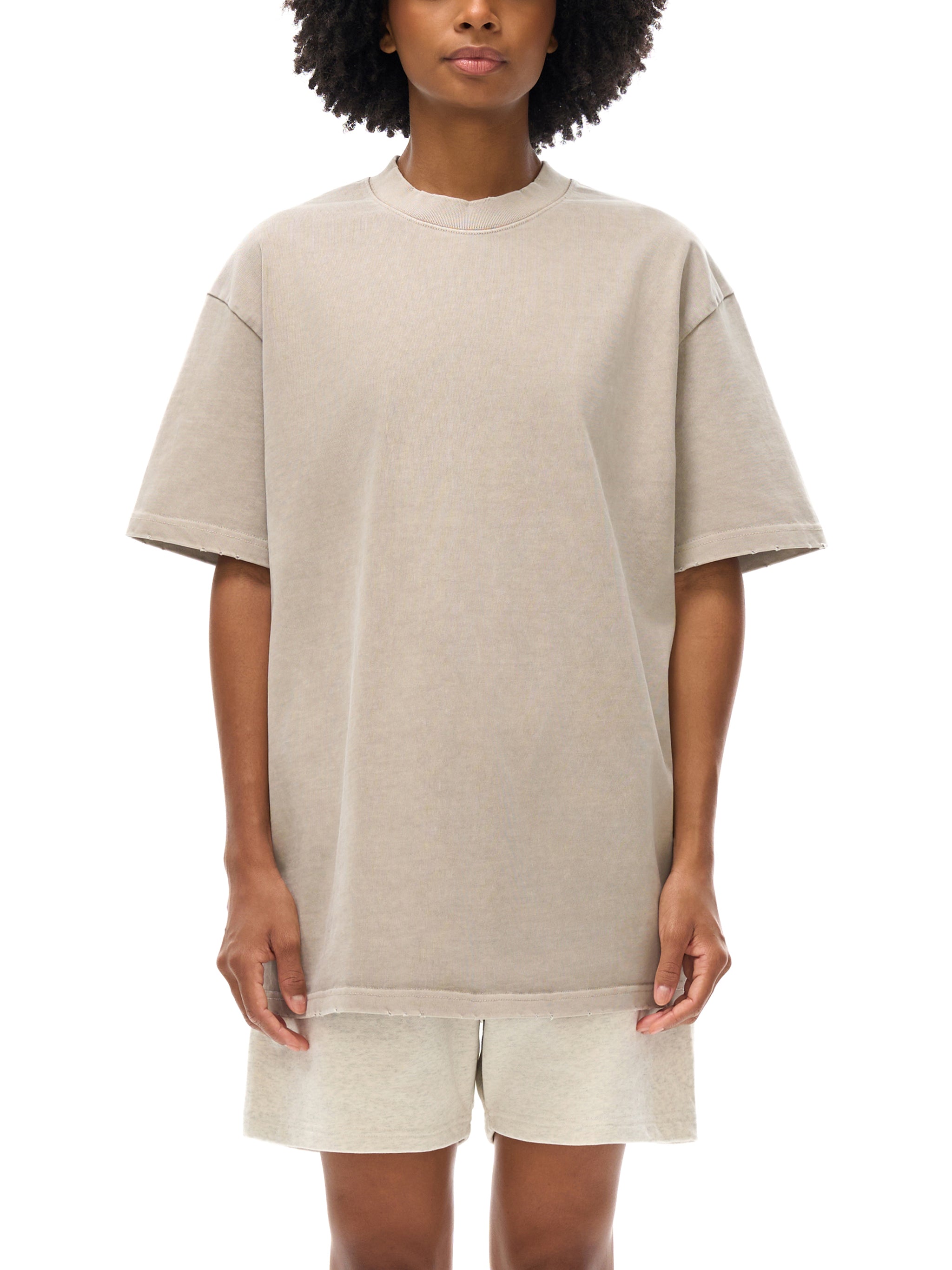 Heavyweight Vintage Washed Frayed T-Shirt