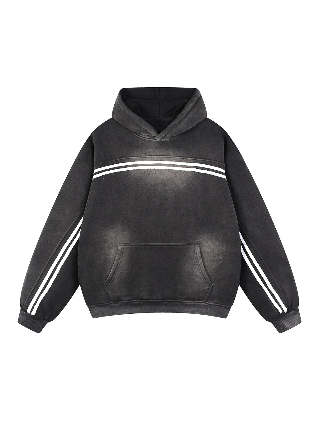 Sun Fade Contrast Tape Fleece Hoodie