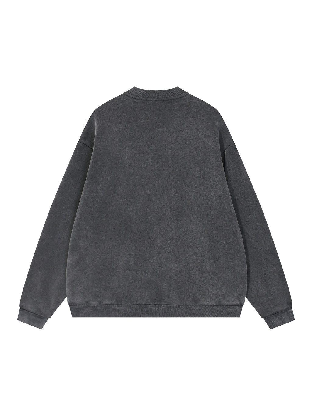 Vintage Washed Fleece Baseball Jacket