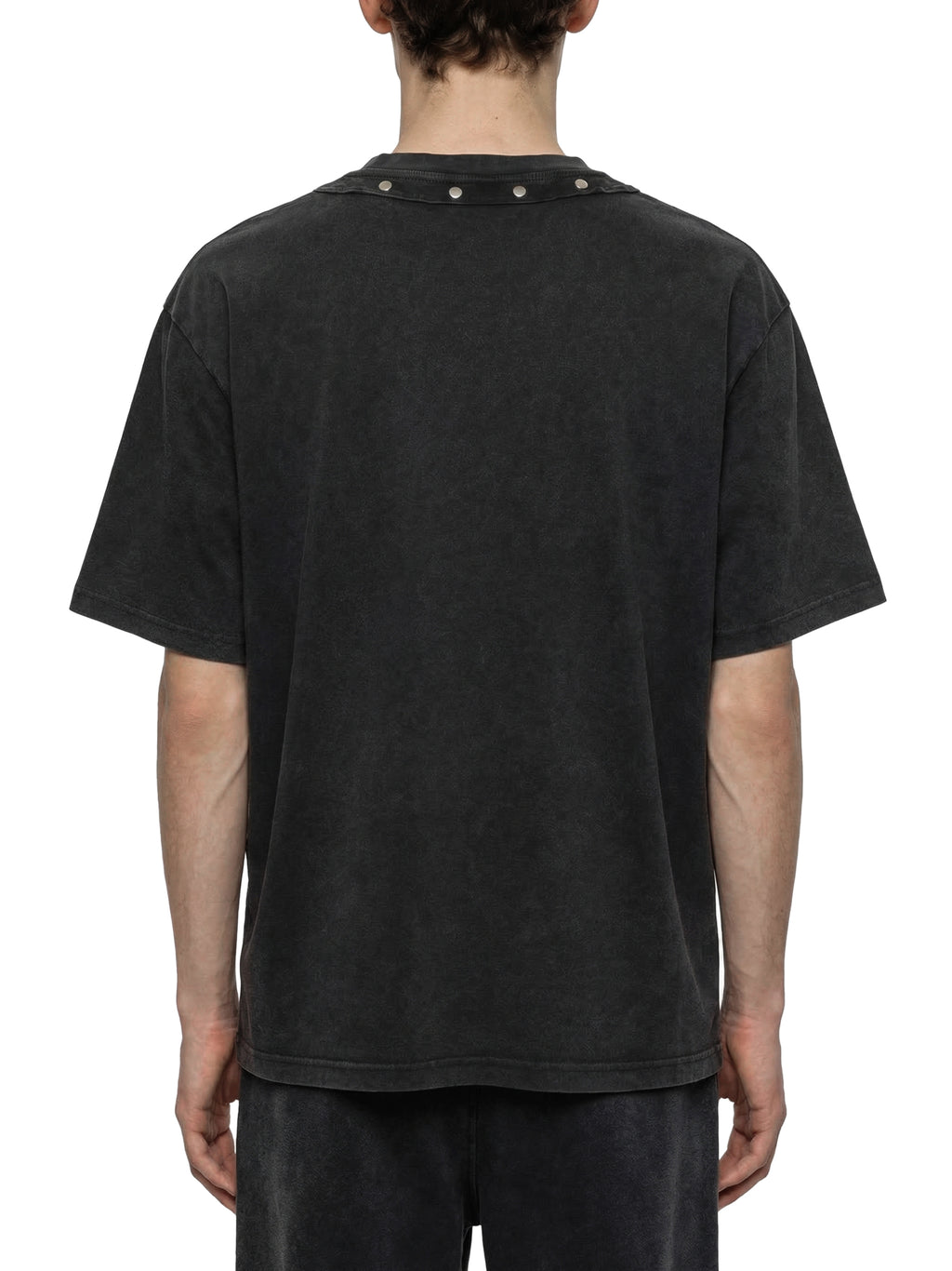 Unisex Washed Boxy Studded T-Shirt