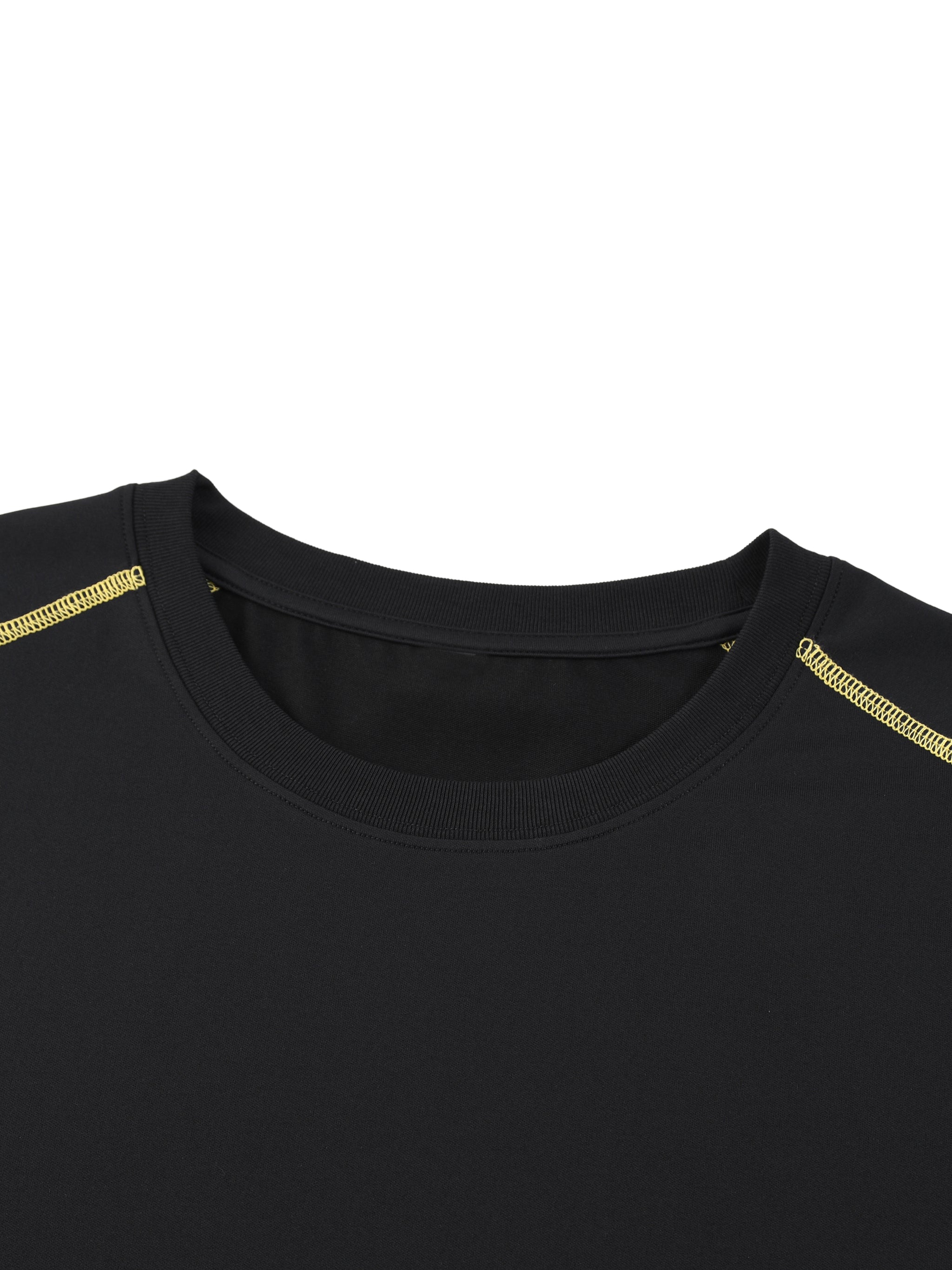 Unisex Contrast Stitch  Regular Fit T-Shirt