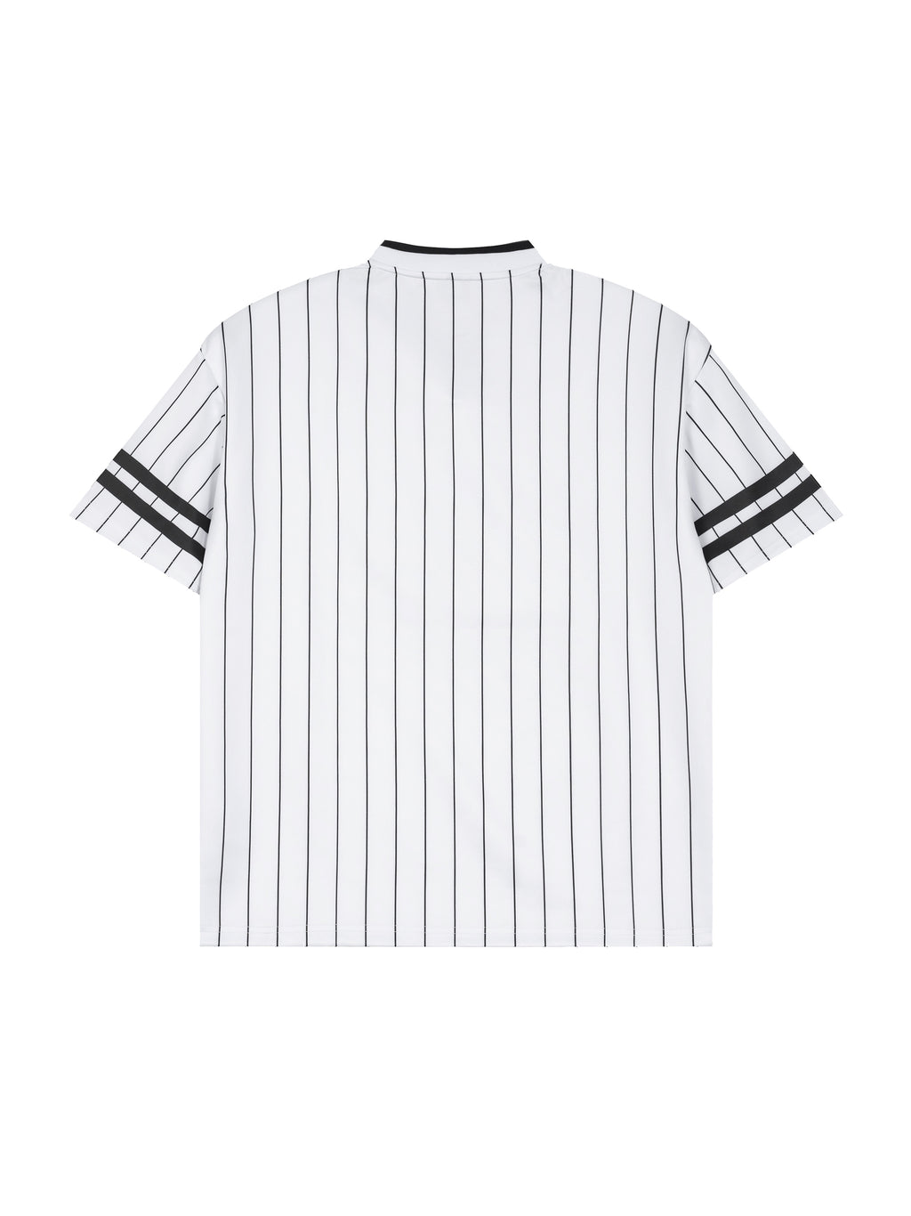 Unisex Striped Loose V-Neck T-Shirt