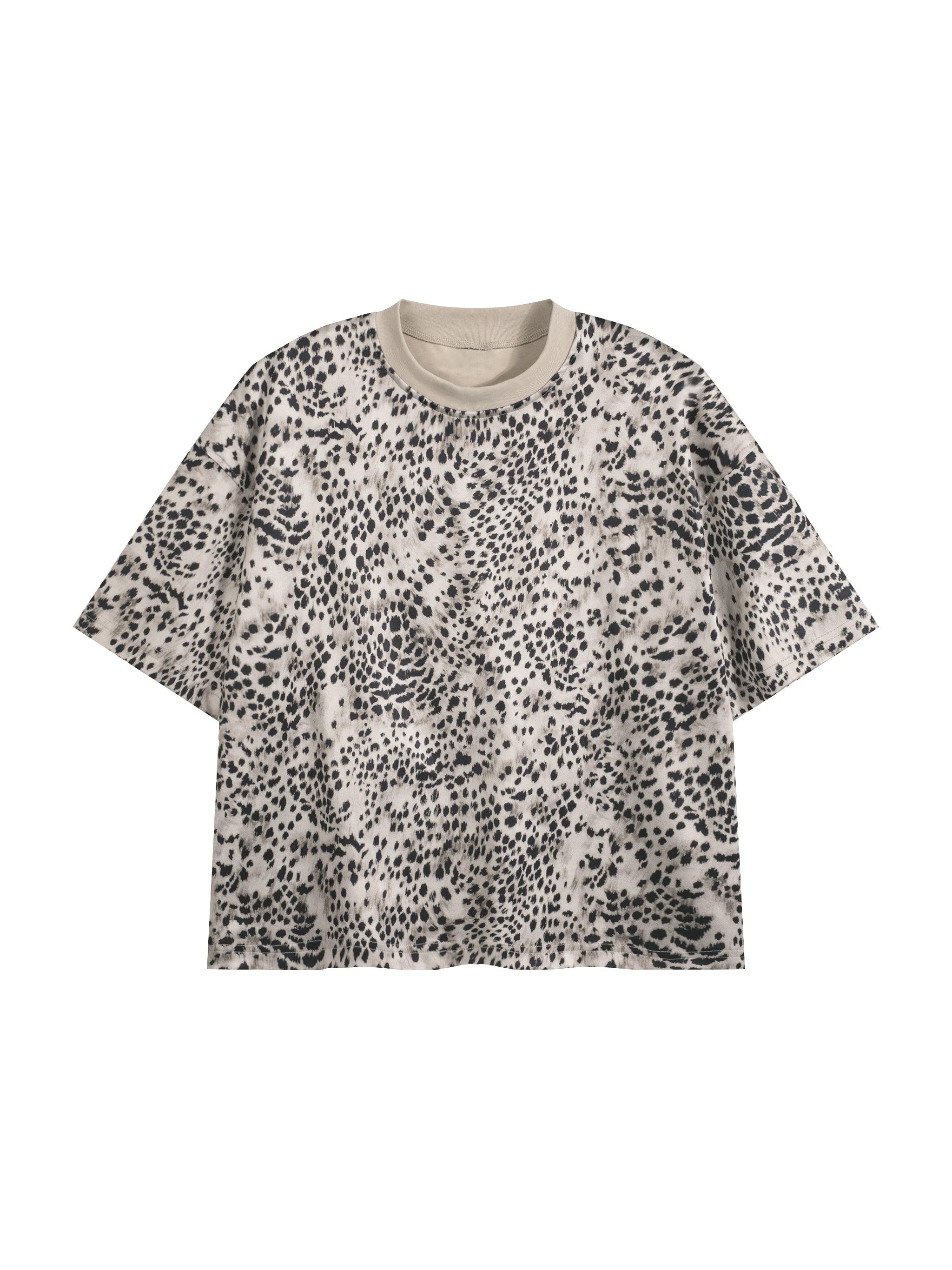 Unisex Leopard Print Boxy T-Shirt