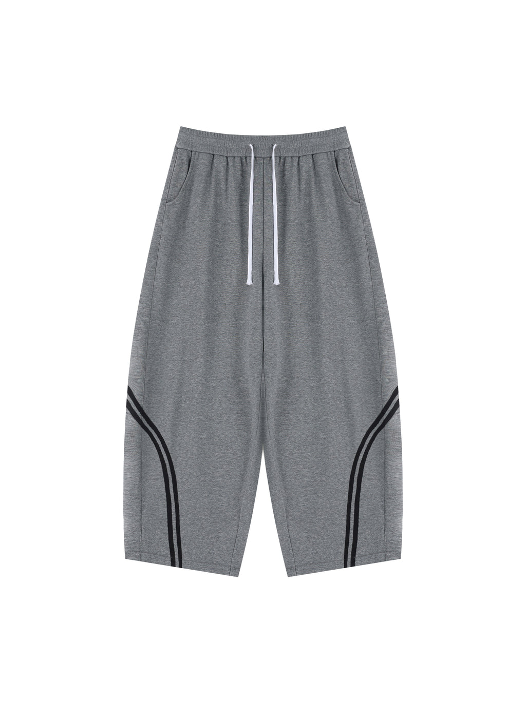 Unisex Wide Leg Piping Sweatpants