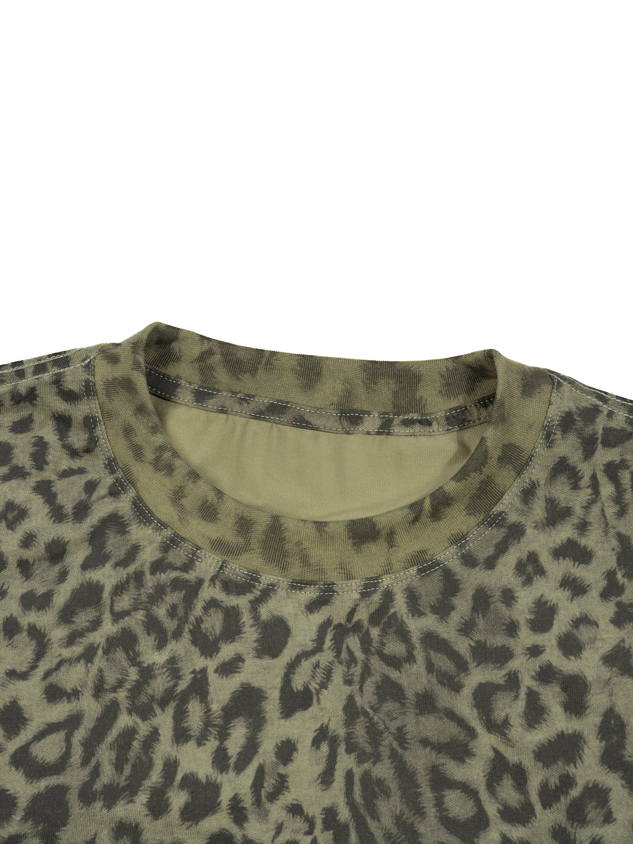 Unisex Leopard Print Boxy T-Shirt