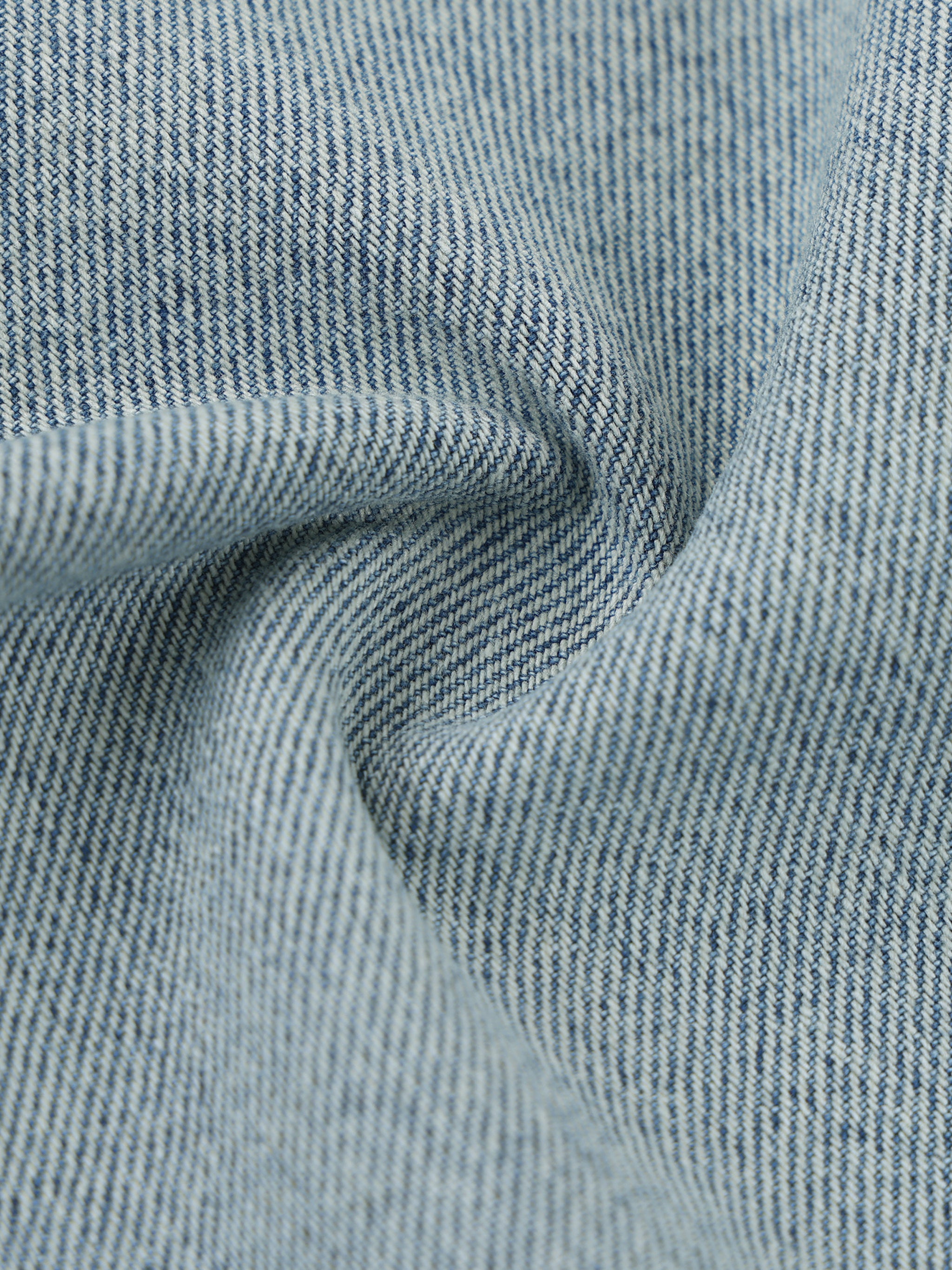 Unisex Vintage Wash Boxy Raw Hem Denim T-Shirt