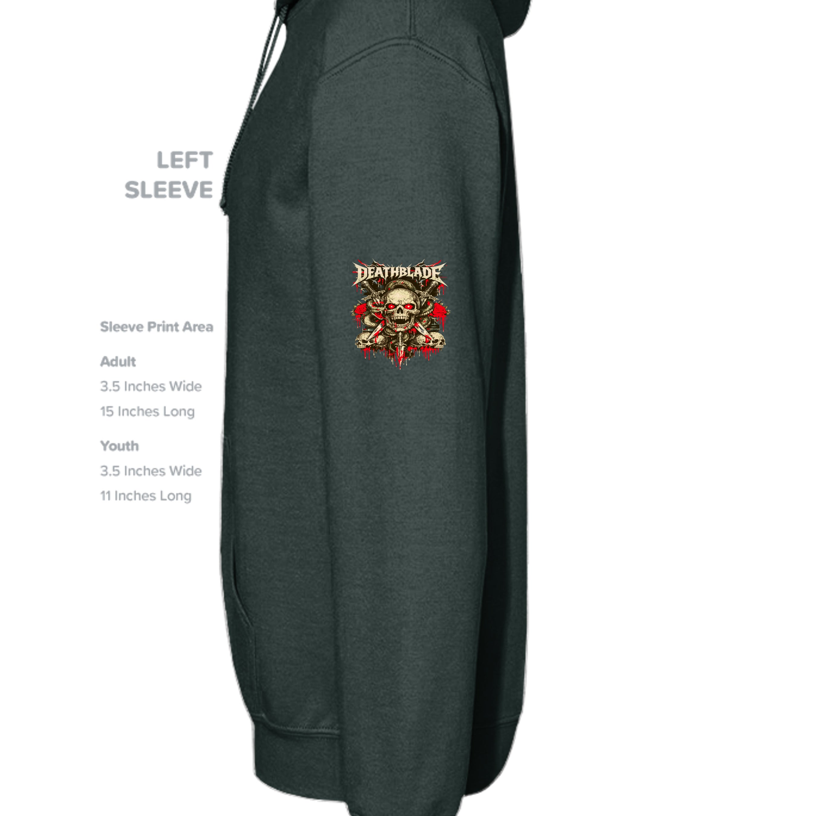 Fan Charcoal Heather - G185 - SLEEVE_LEFT
