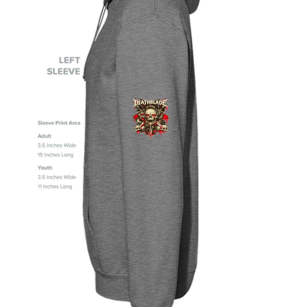 GRAPHITE HEATHER - G185 - SLEEVE_LEFT