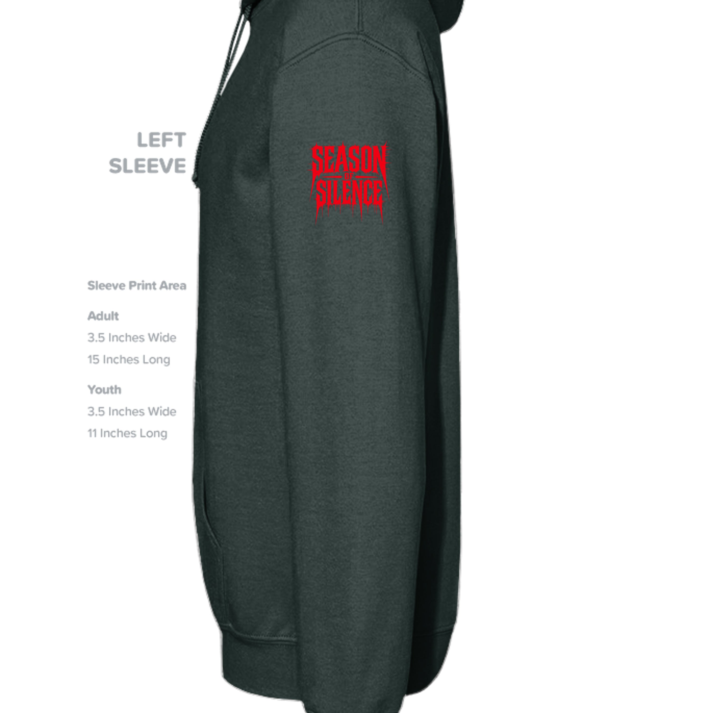Fan Charcoal Heather - G185 - SLEEVE_LEFT