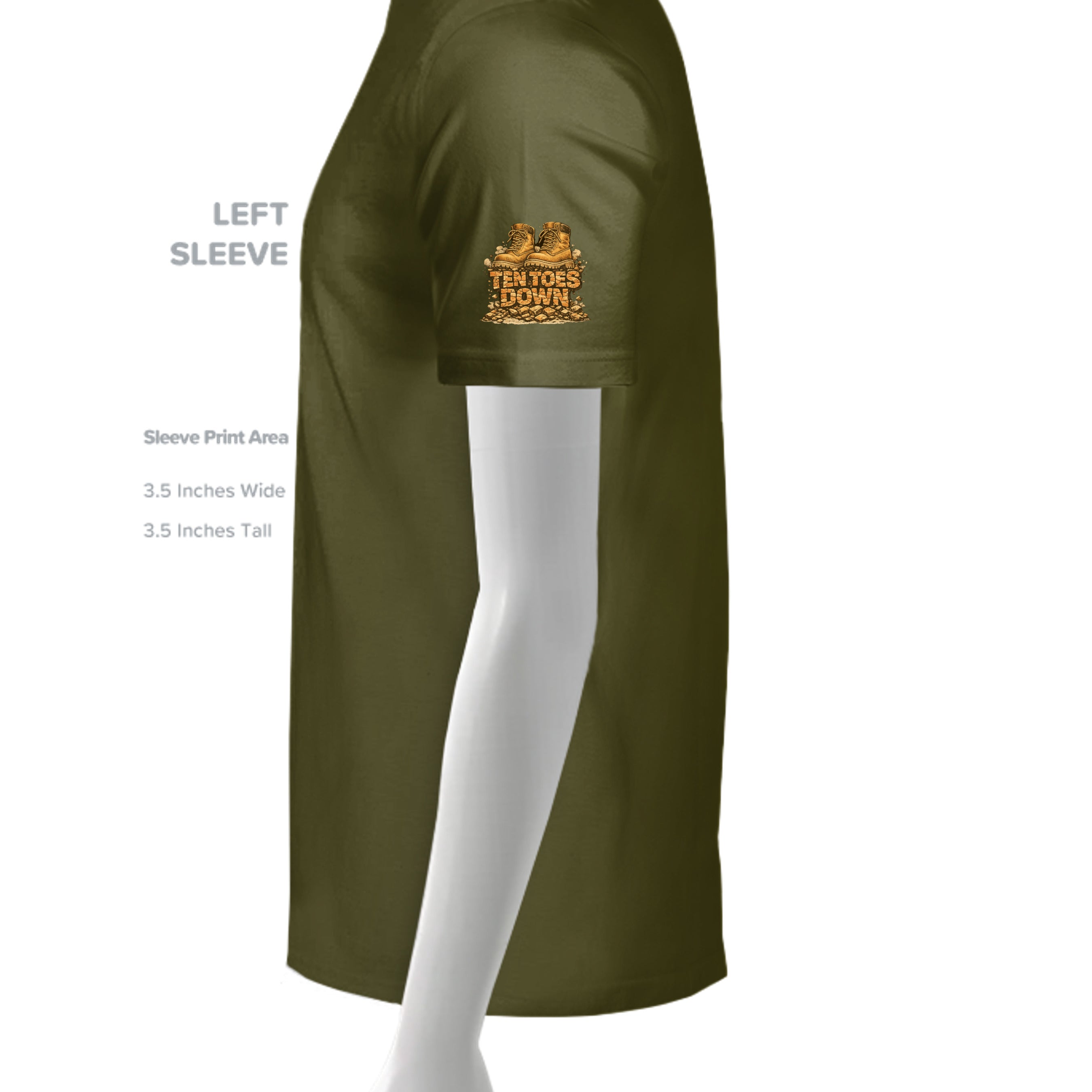FATIGUE GREEN - 5250T - SLEEVE_LEFT
